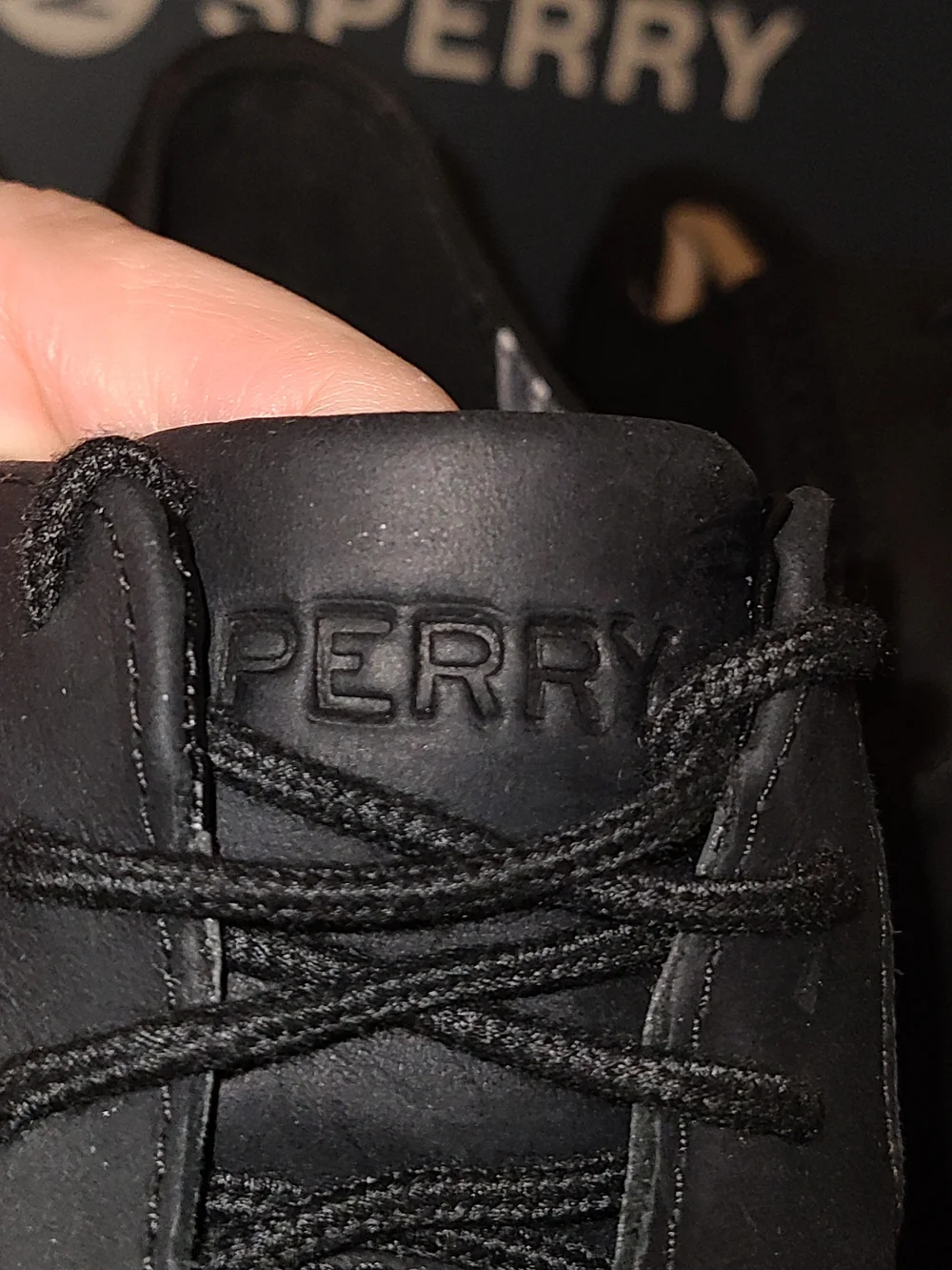 Sperry Newman Oxford Black Leather Men's Shoe